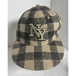 NY Snapback Embroidered Cap 7 1/4 New York Logo Fitted Hat